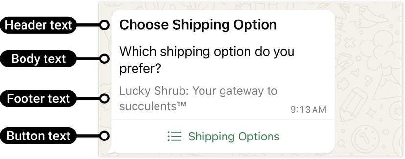 Interactive List Message