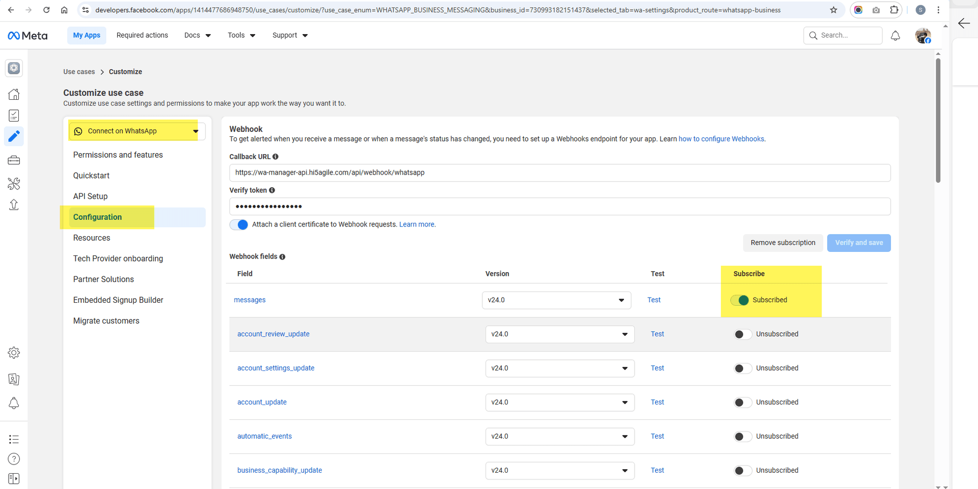 Subscribe to Messages