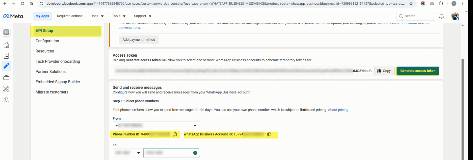 Create system user in Business Settings