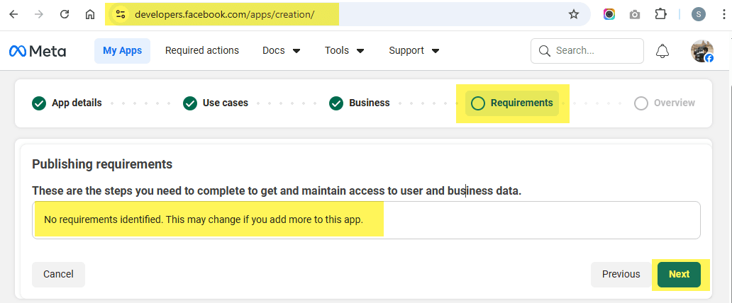 Check publishing requirements